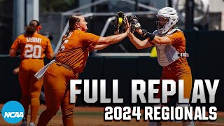 Texas vs Siena 2024 NCAA softball regionals  FULL REPLAY [upl. by Pine]