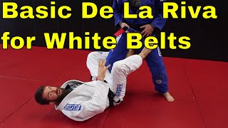 Basic De La Riva Sweep for White Belts with Position Details [upl. by Fellows]