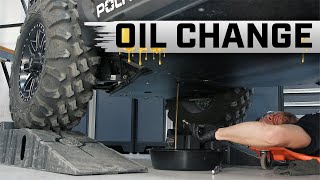 How To Change the Oil on a Polaris RZR 900 Trail [upl. by Sioux]