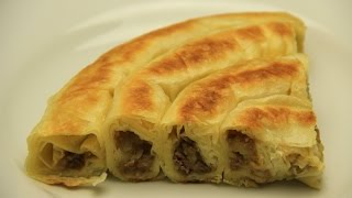 Turkish Potatoes Rolled Borek Recipe Without Oven [upl. by Sadonia227]