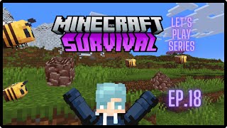 Bees  Bees Bees and Ancient Debris  Minecraft 121 Survival Lets Play Series Episode 18 [upl. by Olympia]