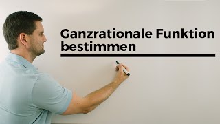 Ganzrationale Funktion bestimmen Ablauf Steckbriefaufgaben Rekonstruktion von Funktionen [upl. by Kele332]