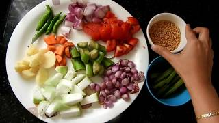 Bina sambar powder aur imli सांबर बनाने का आसान तरीका  Sambar Recipe  How to make sambar video [upl. by Rexer674]