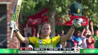 David Miller  Fastest T20 Century of all time vs Bangladesh [upl. by Vezza]