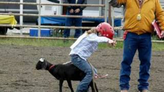 Little Britches Rodeo Chilliwack Youth Association Goat Tying Competition [upl. by Harriot]