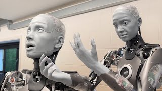 Watch Ameca the humanoid robot in its FIRST public demo [upl. by Ardnuasal]