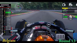 Monoposto 2024 S4 Belgium GrandPrix Round 13 Incident With LeclercTire Explosion 💥 In The End f124 [upl. by Ahkihs515]