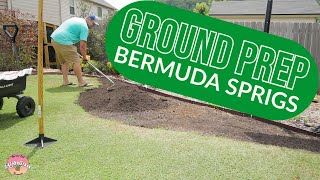 Preparing the Ground for Bermuda Sprigs and a Walkway [upl. by Jervis930]