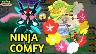 GRENINJA COMFY WORKS BETTER THAN ALL ROUNDER 🔥😱  POKEMON UNITE  GRENINJA GAMEPLAY 🔥 [upl. by Anelys]