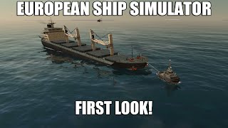 European Ship Simulator Early Access  First Look  Bulk Carrier In Storm [upl. by Innavoeg]