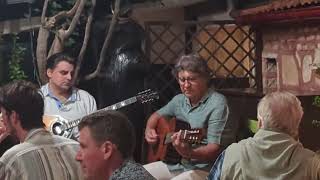 Bouzouki music at Adespoto Music Taverna Chania Crete [upl. by Aekerly]