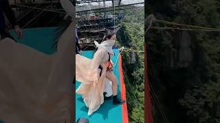 Bungi jumping this girls ll shorts ytshorts viral facts [upl. by Bow]