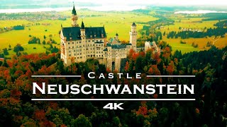 Neuschwanstein Castle Germany 🇩🇪  by drone 4K [upl. by Wivestad]