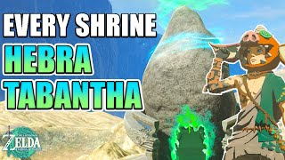 Every Shrine Hebra and Tabantha WITH Locations  The Legend of Zelda Tears of the Kingdom [upl. by Aneryc]