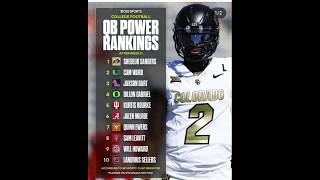 QB Power Rankings [upl. by Jolynn11]