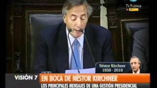 Visión Siete Última morada de Kirchner Sus históricos discursos [upl. by Jemmie269]