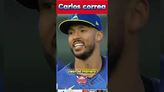 Joyita defensiva de Carlos Correa carloscorrea mlbb beisbol mlb shorts [upl. by Marjie]