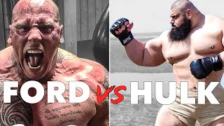 Martyn Ford vs Iranian Hulk  Fight Training 2021 [upl. by Hendrickson668]