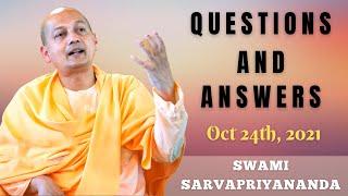 Ask Swami with Swami Sarvapriyananda  Oct 24th 2021 [upl. by Samuel729]