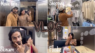 Half day in my life  Kalki movie date 🍿  Shopping  Cooking 🧑‍🍳  Skincare [upl. by Iahs]