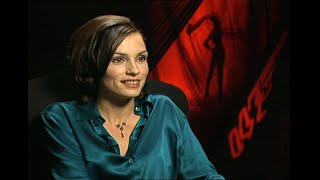 Rewind Famke Janssen  GoldenEye  James Bond bad girl interview 1995 [upl. by Yarahs]