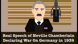 Neville Chamberlain Declaring War On Germany in 1939 Real Radio Broadcast [upl. by Olifoet]