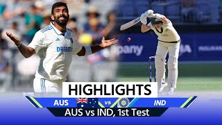 🔴Australia vs India Perth Test  AUS vs IND Match Highlights  Virat  Bumrah  Today Highlights [upl. by Zicarelli]