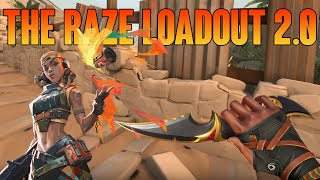 THE RAZE LOADOUT 20  VALORANT SKIN LOADOUT [upl. by Heppman480]