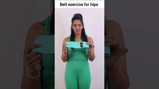 Belt exercise for hips fat 🔥 workout fatlossworkout [upl. by Hofstetter]