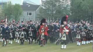 Beating Retreat by the Massed Pipes and Drums of the Scottish Schools CCFs [upl. by Ellynn]