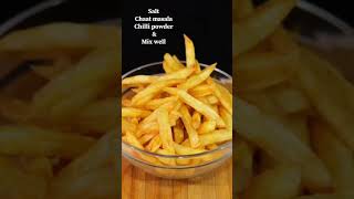 The perfect french fries recipeHow to make french friesfood youtubeshorts potatorecipes spicy [upl. by Anuayek757]