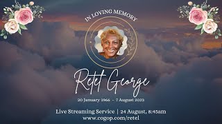 In Loving Memory of Retel George [upl. by Ause]