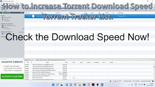 How to increase Torrent Download Speed  Updated Torrent Tracker List torrent [upl. by Alyag129]