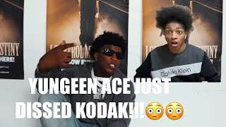 YUNGEEN ACE JUST DISSED KODAK  Yungeen Ace  Done Crying  Nobody Reaction [upl. by Dorthy]