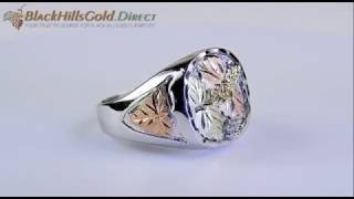 Landstroms® Stunning Sterling Silver and Gold Mens Ring [upl. by Ecirtnuahs]