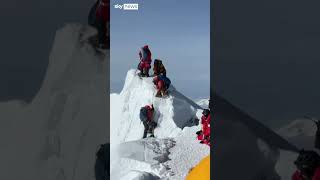 Climbers stranded on Everest as cornice collapses [upl. by Annoiek]