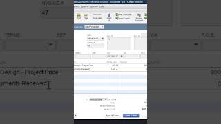 Quickbooks Desktop Applying Advance Amount to Invoice shorts [upl. by Aseyt]