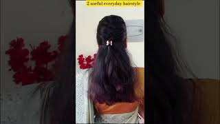 Beautiful saree hairstyle ✨viralvideo trendingvideo [upl. by Doble]