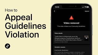 How To Appeal TikTok Community Guidelines Violation [upl. by Nitsyrc]