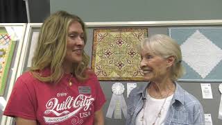 Joyce Puffinbarger Wins an Honorable Mention at AQS QuiltWeek in Paducah [upl. by Athey]