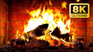 Cozy Fireplace 4K 🔥 Hypnotic Orange Flames amp Fire Crackling Sounds for Deep Sleep [upl. by Achilles]