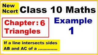 Class 10 Maths  Chapter 6  Example 1  Triangles  NEW NCERT  Ranveer Maths 10 [upl. by Assirrak379]