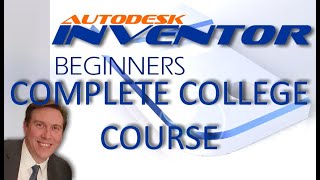 Autodesk Inventor Complete College Course for Beginners with Training Guide [upl. by Atinrahs281]