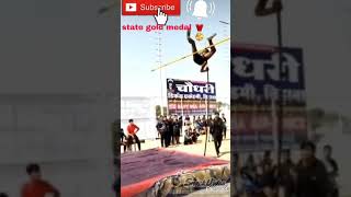 pole vault stets gold medal Rajasthan  viral videos  athletics  Olympic  motivation  treck [upl. by Daggna]