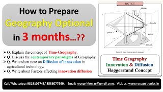 Time geography l Haggerstrand Model l Diffusion concept upsc answerwritingpractice geography [upl. by Adnawaj]