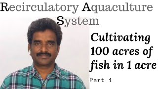 Recirculatory Aquaculture System  Cultivating 100 acres of fish in 1 acre  1 [upl. by Euqnomod]