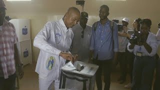 DR Congo opposition leader Moïse Katumbi votes in Lubumbashi  AFP [upl. by Lachish]