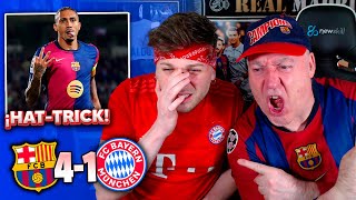 ¡HATTRICK FC BARCELONA 41 BAYERN MUNICH  Champions League 2024 [upl. by Moyer]