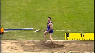 Triple Jump  Jonathan Edwards  World Records 1816m amp 1829m [upl. by Gaeta725]