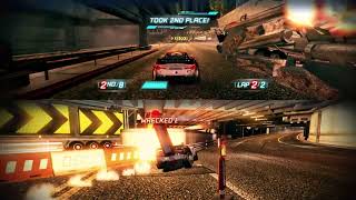 Split Second Gameplay PC  Split screen racing at EXPRESSWAY  2 players Xtreme Racing [upl. by Jary]